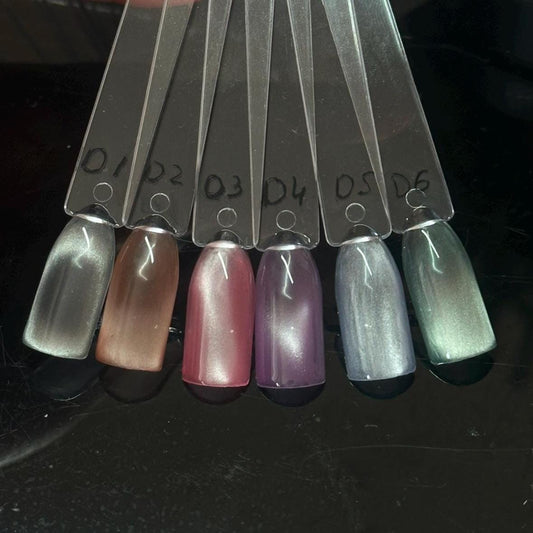 Cat eye plain nails
