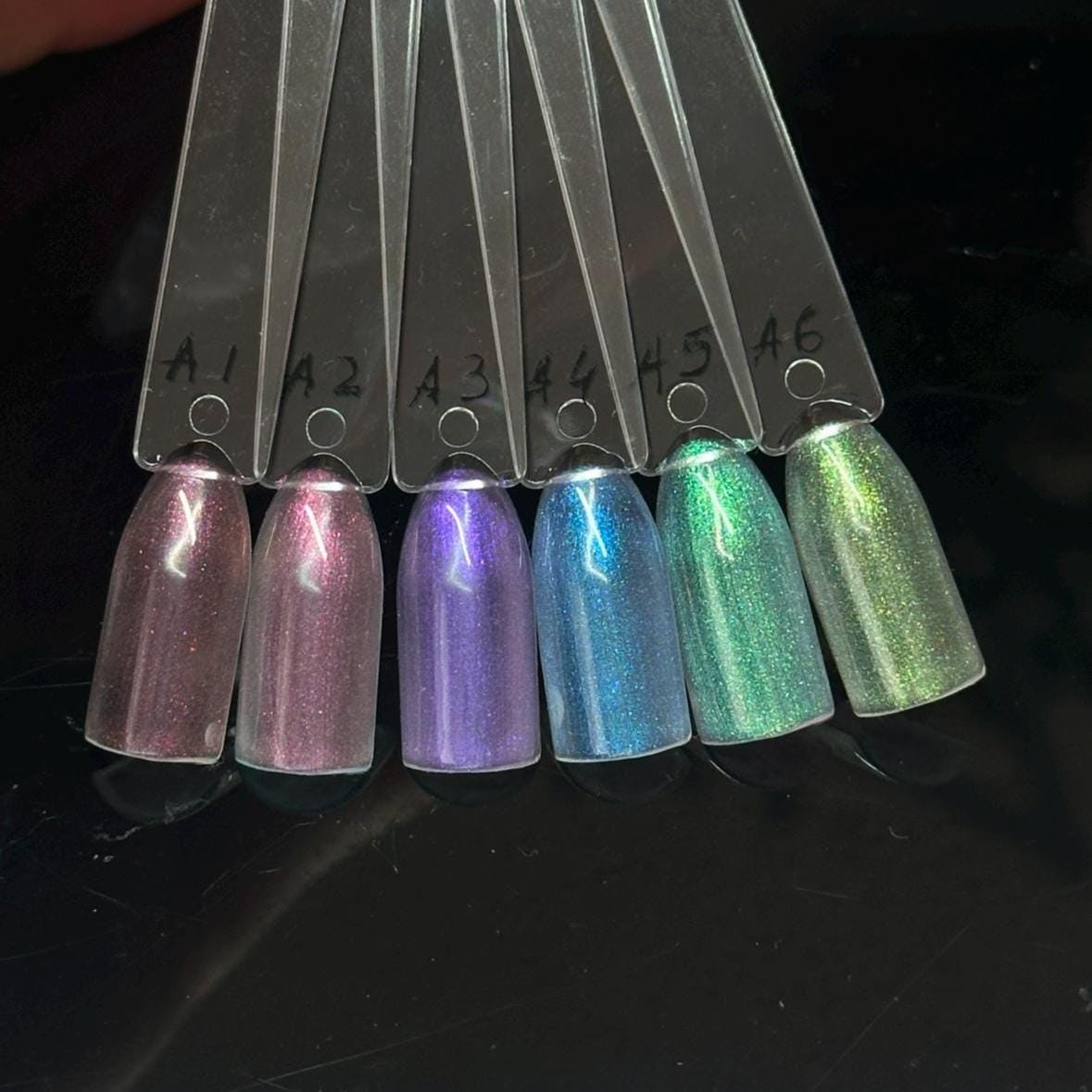 Shimmery plain nails