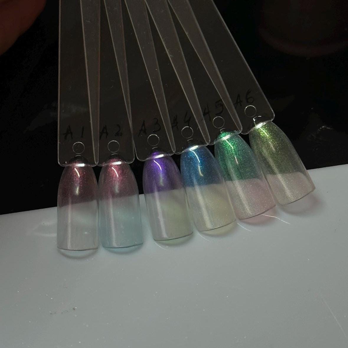 Shimmery plain nails