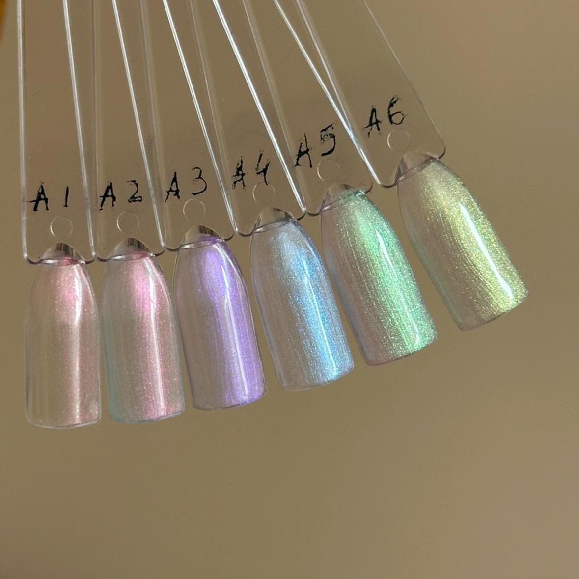 Shimmery plain nails